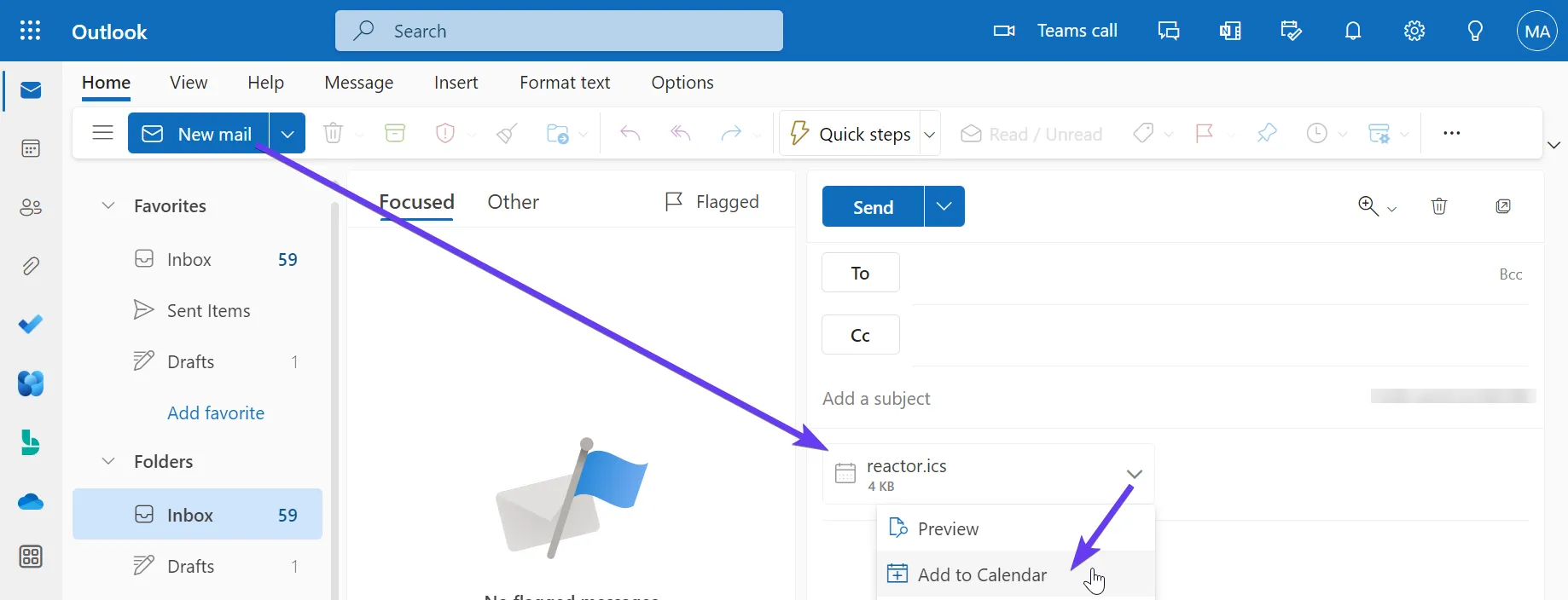 Adding ics Files To My Calendar In Outlook For The Web